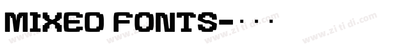 mixed fonts字体转换